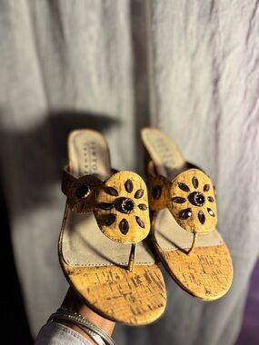 Vintage New York Transit Cork Thong Sandals